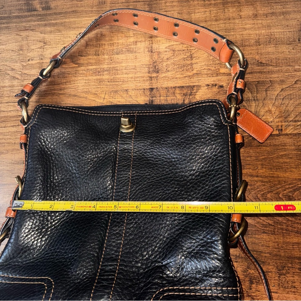 Coach Legacy Black Pebbled Leather Shoulder Bag, Vintage Style C0769-10958 - Picture 10 of 13